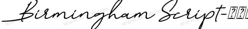 Birmingham Script字体转换